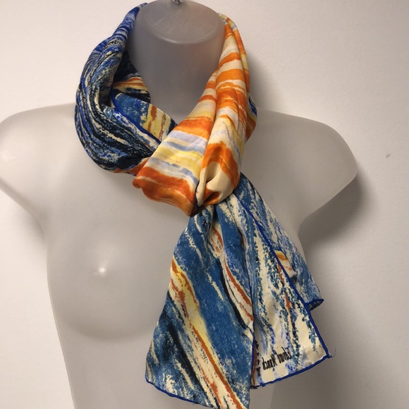 Cocoon House Exquisite Artist Art-to-Wear Fine Silk Rectangle WrapEdvard Munch